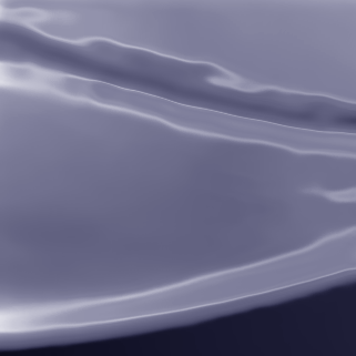 Neptune rendered in ultraviolet chrome